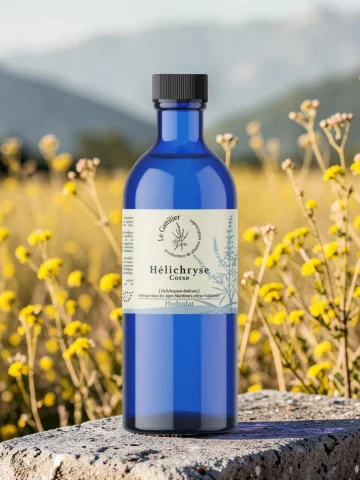 Hydrolat d�H&eacute;lichryse Corse Bio, circulation et bleus, Le Gattilier