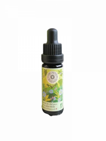 Origine, huile de CBD bio full spectrum, d&eacute;tente et r&eacute;cup&eacute;ration