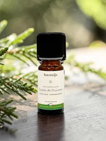 Huile essentielle Cypr&egrave;s de Provence bio circulation respiration 10 ml